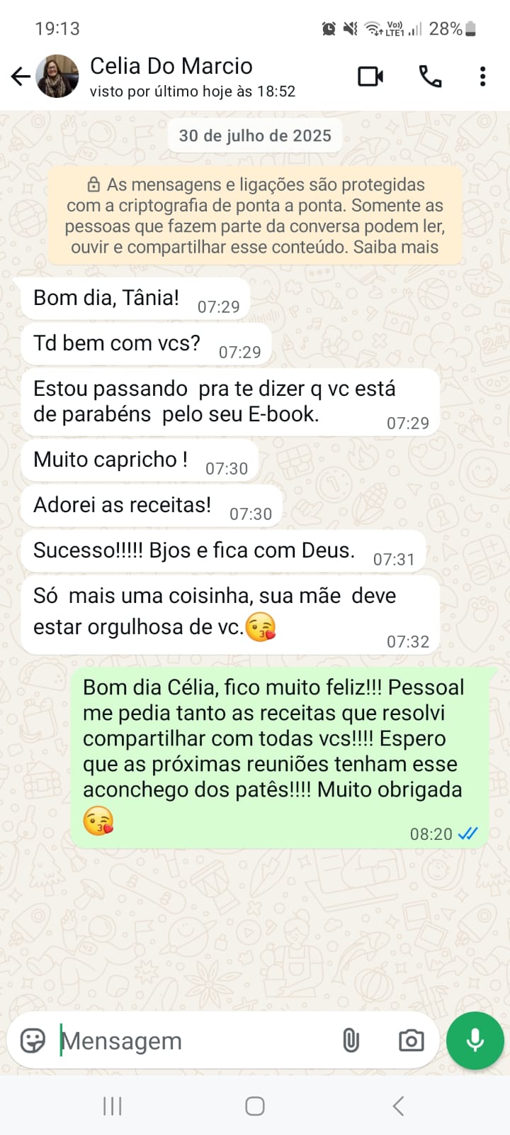 Depoimento real de cliente da Mesa Degusta