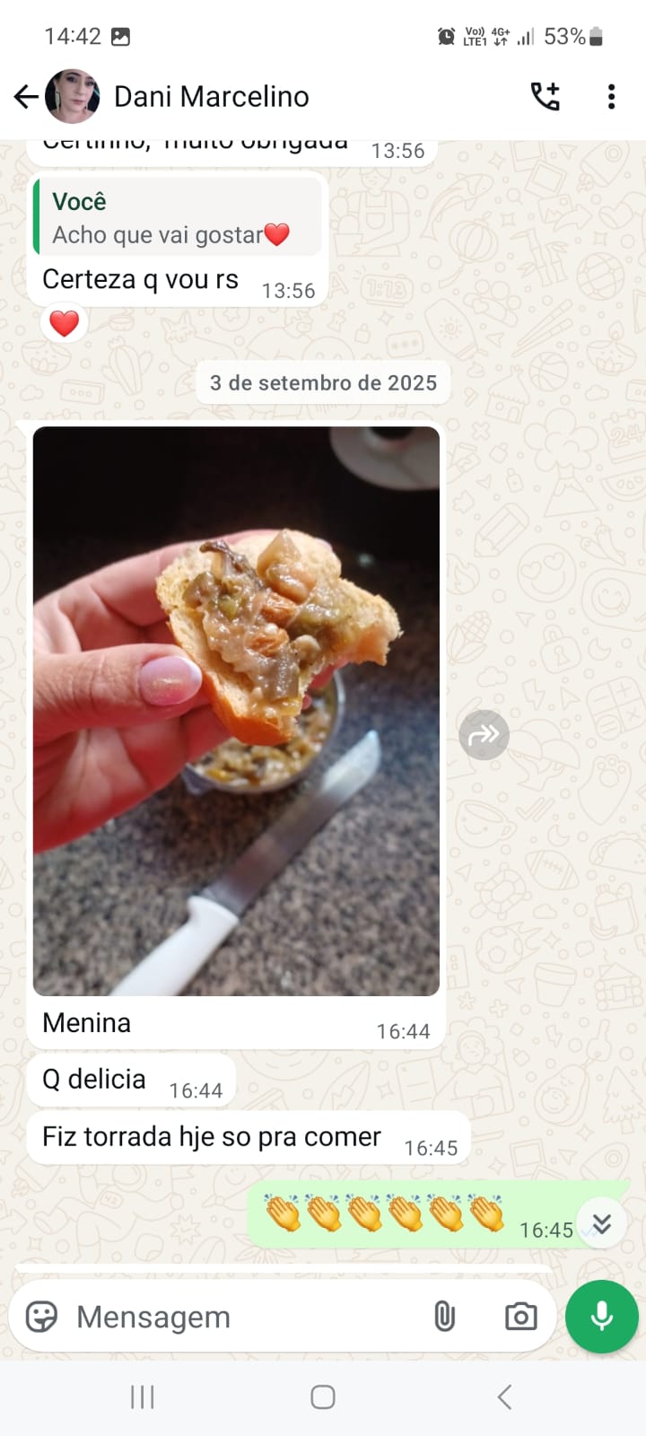 Depoimento real de cliente da Mesa Degusta