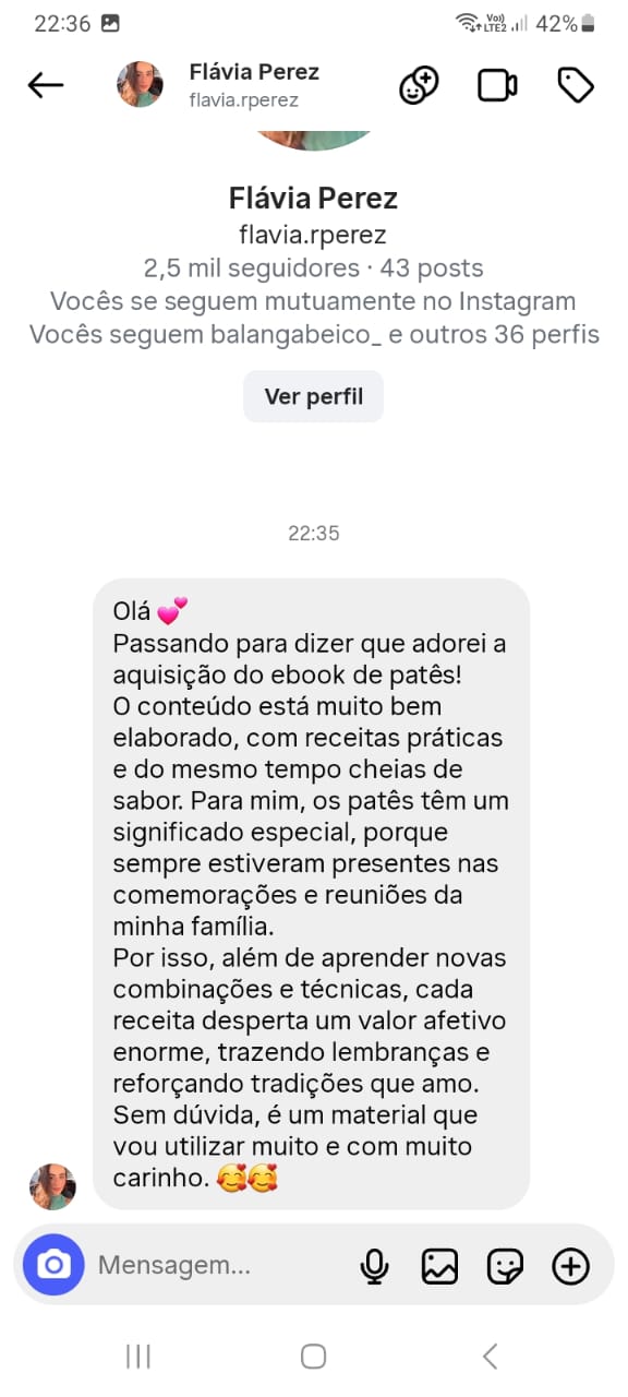 Depoimento real de cliente da Mesa Degusta