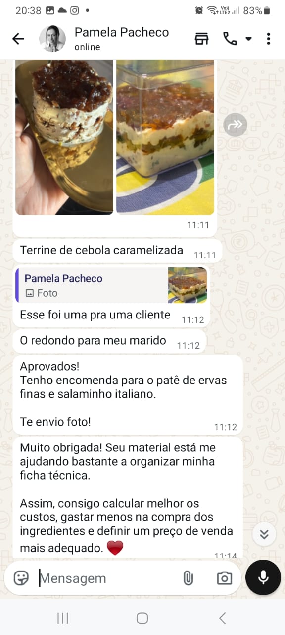 Cliente que vende os patês da Mesa Degusta